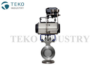 4 Inch High Performance Butterfly Valves Pneumatic Actuated Modulating With YTC Positioner