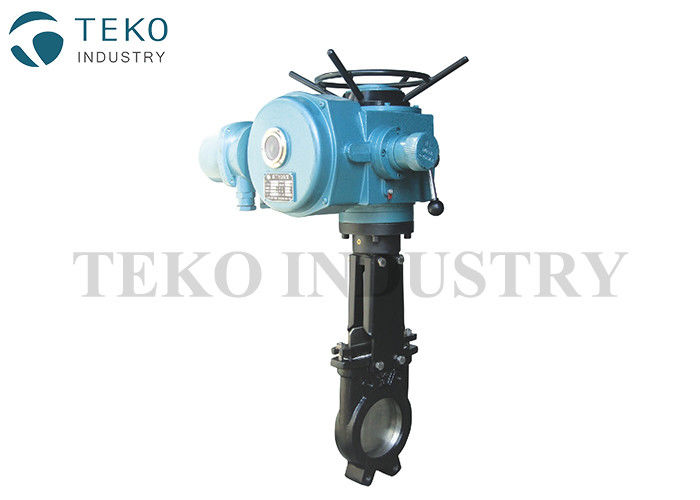 CF8 CF8M Knife Valve , Motorized Electric Actuator Valve For Food Processing