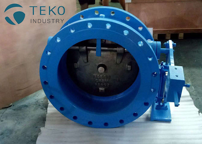 China Ductile Iron Silent Tilted Disc Wafer Check Valve With Hydraulic Damper No Water Hammer factory