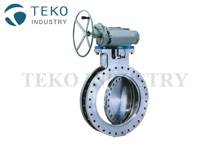 China Triple Eccentric Gear Operated Butterfly Valve High Temp WC6 WC9 Hard Seated Butt Weld End factory