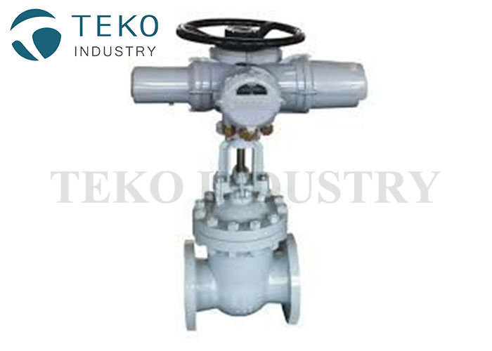 China High Pressure Solid Wedge Gate Valve Electric Actuated WC6 WCB  CE PED factory