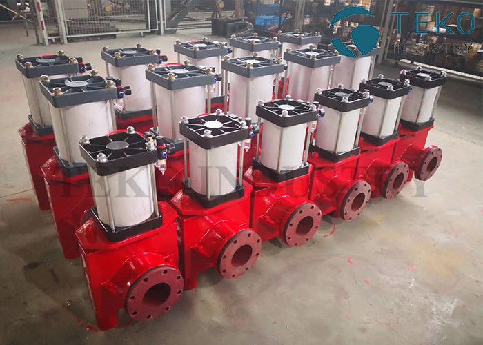 China Pneumatic Actuated Viton Sleeve Slurry Pinch Valve For Mining Nonstandard company