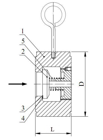 Lift Type Wafer Spring Loaded Check Valve With Inconel Spring Preventing Local Wear 0