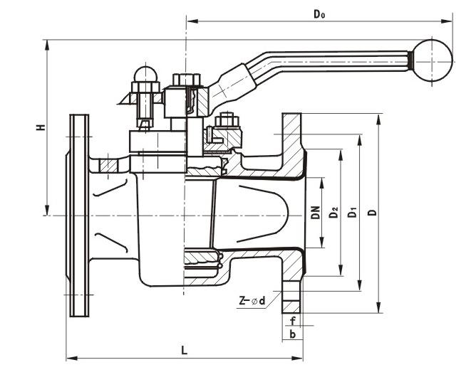 Sleeve Type Two Way Ptfe Lined Valves Fluorine Full Lined With Low Adhesion Properties 0
