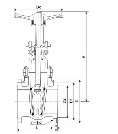 Flexible Wedge Gate Valve JIS 10K 20K Rating Flanged End 20 Inches For Fuel Oil 0
