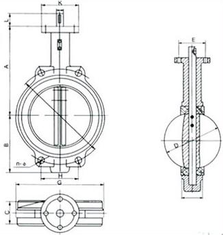 Centerline API609 Butterfly Valve Easy Installation CF8M Disc SS Shaft With Soft Seat 0