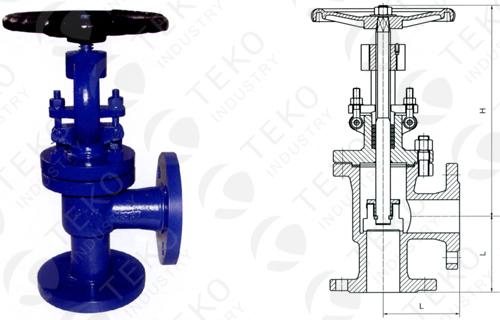 WCB Body Material Angle Globe Valve Pressure 150LB - 1500LB For Marine Purposes 0