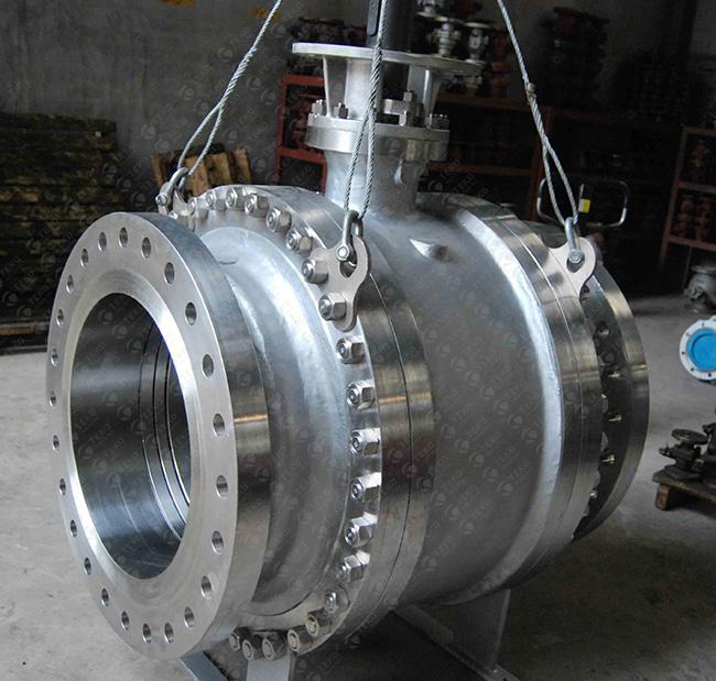 Flange End Forged Steel Ball Valve International Painting A105N Material With DBB Function 0