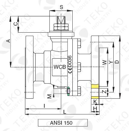 Chemical Resistant Mounted Ball Valve Flange Type Electric Actuated Regulating Control 0