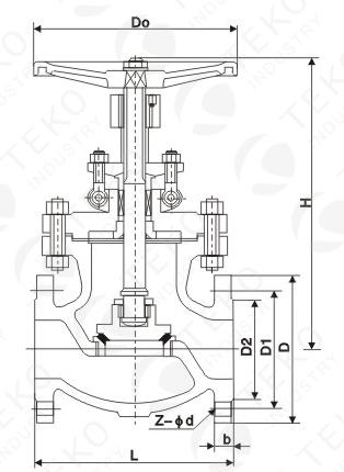 High Pressure 20K JIS Globe Valve Plug Disc Extension Lever Operation With Stellite Deposited 0