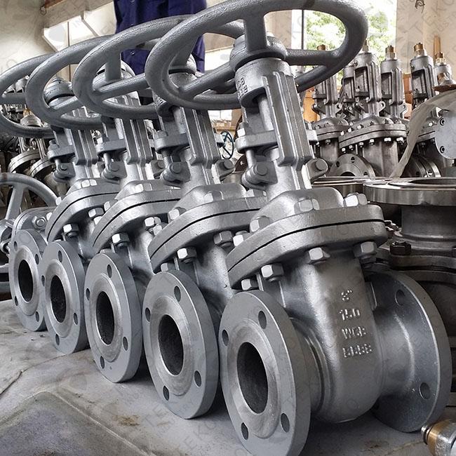 Cast Carbon Steel Shut Off Gate Valve Flanged End Pressure Seal ASME B16.34 0