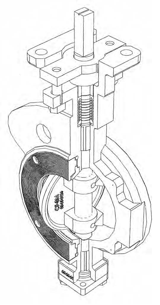 Triple Offset Butterfly Valve Low Ownership Stainless Steel CF8 Metal Seated 0