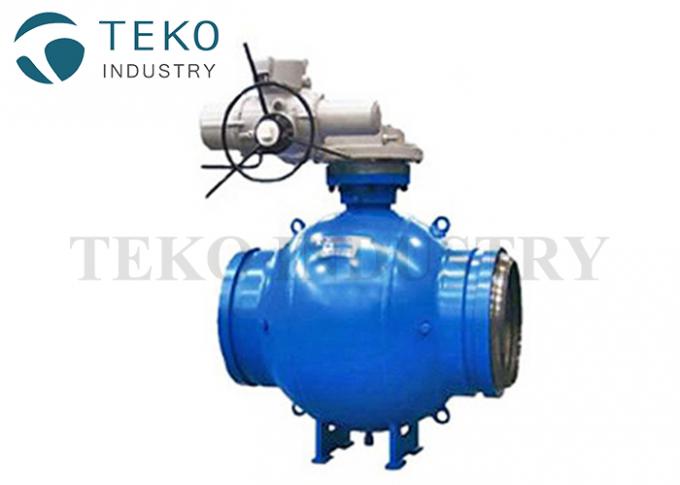Electric Actuated Carbon Steel Flanged Ball Valve For Oil & Gas Pipeline ASME Standard 0