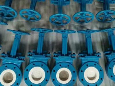 Manual Abrasion - Resistant Ceramic Lining Knife Gate Valve For Ash And Powder 0