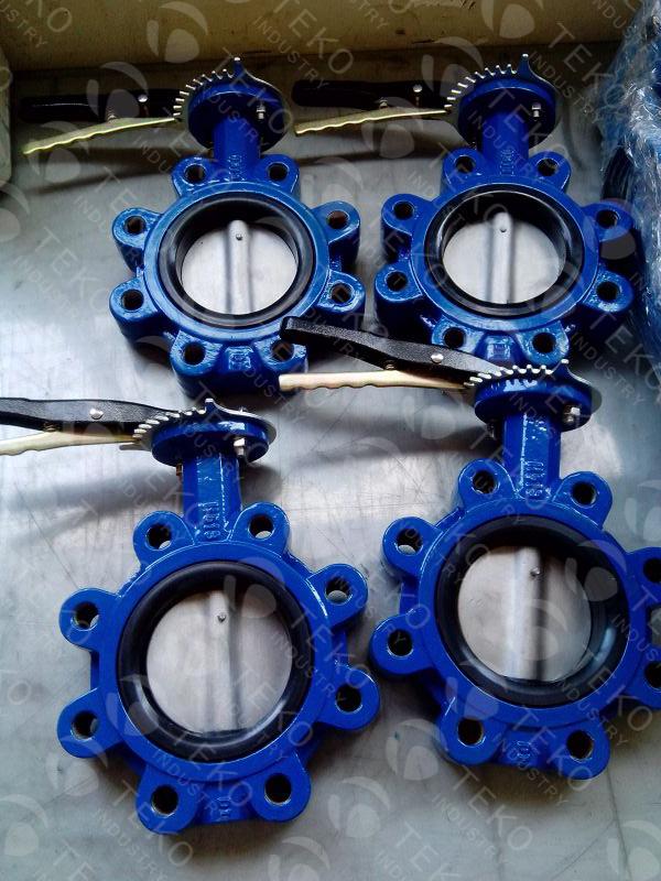 JIS 10K API 609 Butterfly Valve EPDM Soft Seated High Lift Span With Exchangeable Seat 1