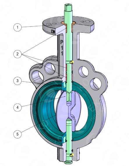 Low Friction Regulating API609 Butterfly Valve Corrosion Resistant 0