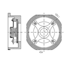 2"-36" Wafer Check Valve Single Disk Spring Loaded High CV Lift Type 0