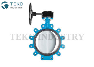 48 Inch Wafer Lug Butterfly Valve With Pneumatic Actuator Ductile Iron For WOG