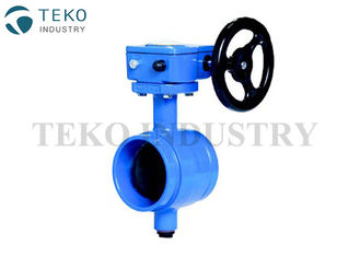Grooved End Fire Protection Butterfly Valves Epoxy Coating For Hydrocarbon Solvent
