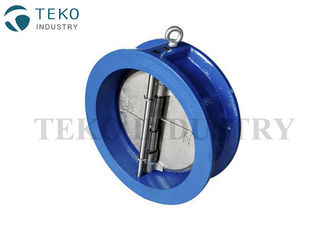 EPDM Seat SS Butterfly Check Valve Wafer Renewable Split Disc For Water Application