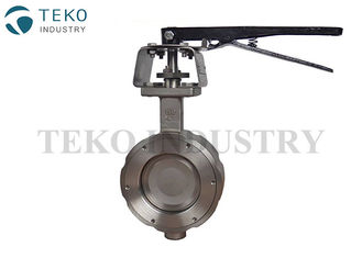 Stainless Steel Body High Performance Butterfly Valves Wafer End Bidirectional Seal