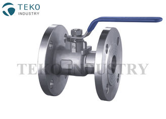 Lever Manual Operation SS Flanged End Ball Valve One Piece Body With Standard Bore