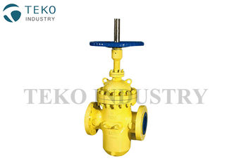 Casting Steel 6 Inch Flat Gate Valve Reliable Zero Leakage Without Throught Conduit