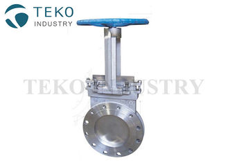 Semi Lug Full Lug Ductile Iron Body Knife Valve For Mining Pneumatic Or Electric Operation