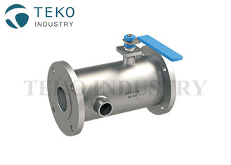 Flanged End Two Way Jacketed Ball Valve Soft Seated Metal Seated For Bitumen