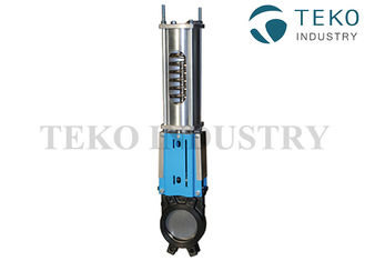 Uni - Directional Seal Wafer End Pneumatic Knife Valve , MSS-SP DIN Standard Single Acting Valve