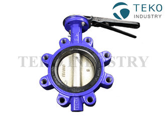 Concentric API609 Ductile Iron Butterfly Valve Lug Style Resilient Seated For Water Plants