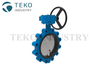 API609 Wafer End One Piece Body Resilient Seat Manual Butterfly Valve With Actuator