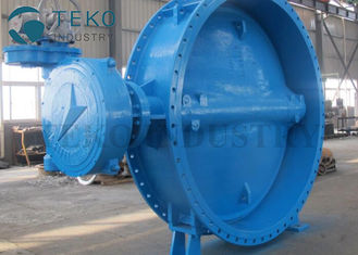 Soft Seated Two Flanged End Eccentric Butterfly Valve For Clear Water