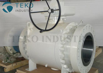 Worm Gear Operated Flanged Ball Valve  /  Trunnion Mounted Three Piece Ball Valve 150~2500Lb