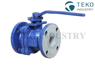 High Performance PTFE Lined Flange End Ball Valve For Chemicals