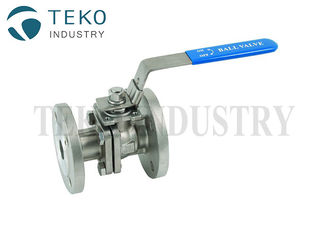 PN16 Two Pieces Stainless Steel 4 Flanged Ball Valve With ISO 5211 Mounting