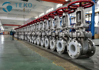 Handwheel Operated ASME PN25 PFA Lined Gate Valve