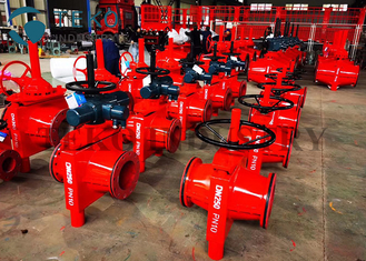 SS Pinch Bar Sleeve Slurry Pinch Valve Two Way Full Bore